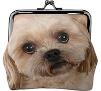 Portefeuille porte-monnaie Portrait d'un chien Shitzu mignon pour femme et fille, Comme indiqué sur la photo, Taille unique, Organiseur de sac