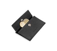 Porte-Monnaie pour ZNAP Slim Wallet - Peut contenir jusqu'à 20 pièces - Comprend Un bloqueur de Bouclier RFID - Etui à pièces - par SLIMPURO (Noir Grain)