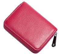 Portefeuille pour cartes de crédit avec 22 emplacements transparents, porte-cartes, mini organiseur de crédit en accordéon 7, 6 x 10, 2 x 2, 5 cm avec fermeture éclair pour cadeaux pour hommes