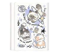 Portefeuille pour cartes de crédit pour femme,Porte-cartes pour femme,Portefeuille de cartes imprimé chaton Portefeuille mignon pour femmes | Porte-cartes en cuir PU pour femmes, porte-cartes de grand