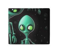 Portefeuille pour cartes et pièces de monnaie pour homme Imprimé extraterrestres pour un usage quotidien et tient dans n'importe quelle poche avec facilité, style, taille unique, Style :, Taille