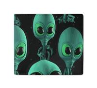 Portefeuille pour cartes et pièces de monnaie pour homme Imprimé extraterrestres pour un usage quotidien et tient dans n'importe quelle poche avec facilité, style, taille unique, portefeuille, Style