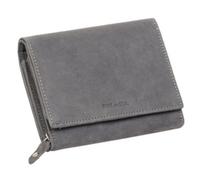 Portefeuille pour dames RFID, en cuir, gris