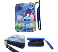 Portefeuille pour enfants Lilo et Stitch avec boucle et mousqueton