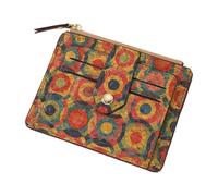Portefeuille pour femme | Porte-cartes vintage floral | Portefeuille fin marron pour permis de conduire, cartes d'identité, E, Refer to description, Unisexe