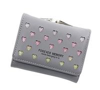 Portefeuille pour femme pour carnet de vaccination en porte-monnaie pour femme Bleu clair, gris, Taille unique