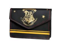 Portefeuille pour femme sur le thème Harry Potter en cuir synthétique noir avec porte-cartes unique et élégant, Noir , Taille unique, Décontracté