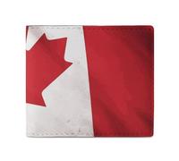 Portefeuille pour homme avec drapeau canadien imprimé pour un usage quotidien et se glisse facilement dans n'importe quelle poche - Style - Taille unique, Style :, Taille unique