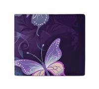 Portefeuille pour homme avec imprimé papillon violet pour un usage quotidien et tient dans n'importe quelle poche avec facilité, style, taille unique, portefeuille, Style :, Taille unique