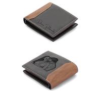 Portefeuille pour Homme avec Photo Nom Portefeuille en Cuir Personnalisé Cadeau pour Hommes Papas Maris Fils Cadeaux pour la Fête des Pères Noël Saint-Valentin (A)