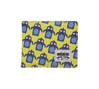 Portefeuille pour homme avec porte-monnaie - Portefeuille compact avec poches porte-cartes, double poche billet et fenêtre transparente - intérieur beige, extérieur avec imprimé fantaisie, multicolore