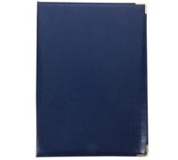 Portefeuille pour Hommes Dossier de Documents Bleu Papier Fer Présent