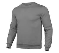 Portefeuille pour Hommes Hommes Mince Automne décontracté Solide O Cou Pull Haut Couleur col Rond Longue Veste Automne Poche à Manches Longues Hommes Blouse Fermeture Éclair Pull Noir (Dark Gray, XL)