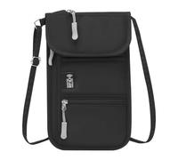 Portefeuille Pour Passeport - Organisateur De Voyage Antivol De 21 Cm, Étui Pour Carte De Crédit Avec Blocage , Sac À Main Multifonctionnel En Tissu Oxford, Sac À Documents Sécurisé Pour Les Vacan