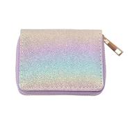 Portefeuille pour petites filles, en cuir synthétique mignon avec fermeture éclair, compact, maniable et très léger, mini compartiments pratiques pour pièces de monnaie, pour voyage, école, pièces de