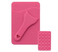 Portefeuille pour Téléphone Mobile Portable - Support à ventouse en silicone - Porte-Cartes pour Dos de Coque Mobile | pour Femmes Hommes Conducteurs Voyage Voiture Croisière Travail Fitness Course à