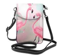 Portefeuille pour téléphone portable Love Flamingo avec fermeture magnétique, pratique pour un usage quotidien, le shopping ou les voyages