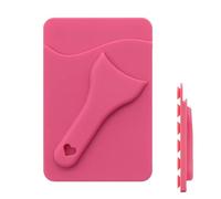 Portefeuille pour téléphone portable | Support à ventouse en silicone, support de carte à ventouse | Pour homme et femme, conducteur, voiture, croisière, travail, fitness, course à pied, école, rose