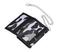 Portefeuille pour Ultra Fin - 12 cm Camouflage Pliable Triple Couche | Portefeuille avec Clip de chaîne avec Fermeture éclair, ca rtera pour Adolescents, Porte-Cartes pour Une Utilisation