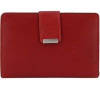 Portefeuille pratique pour femme, en cuir, rouge (Noir) - 169