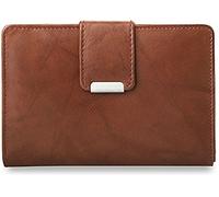 Portefeuille pratique pour femme, en cuir, Rouille (Noir) - 169