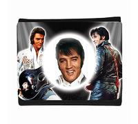 Portefeuille Presley King of Rock n Roll avec icônes de musique, Multicolore, M, Moderne