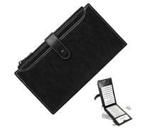 Portefeuille rétro pour femme, portefeuille porte-cartes de crédit - Portefeuille porte-cartes RFID pour femmes, porte-monnaie rétro - Étui multi-cartes, portefeuille de grande capacité pour les entre