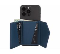 Portefeuille RFID magnétique compatible MagSafe avec support - coloris bleu XCase