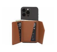 Xcase Portefeuille RFID magnétique Compatible MagSafe avec Support - Coloris Brun