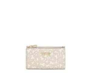 Portefeuille S. KAOS Mini Lines Beige