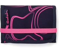 Portefeuille Satch 13 x 9 x 2 cm en polyester recyclé Rose Supreme Noir Fuchsia