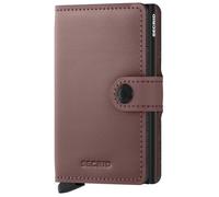 Secrid Portefeuille Miniwallet Matte MM Aluminium et cuir Rose mat