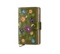 Portefeuille - SECRID - Miniwallet Stitch Floral Olive - Cuir - Souple - Mixte