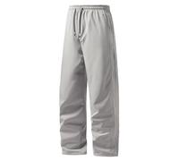 Portefeuille Serveur Pantalon de survêtement doublé pour homme, polaire épaisse thermique, pantalon de survêtement à jambe large, pantalon de sport coupe-vent Costume Père Noël Qualité (Light Ashy, L)