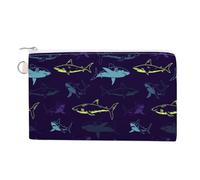 Portefeuille souple, sac à main en toile avec fermeture éclair pour femme, trousse de maquillage, porte-monnaie pour pièces de monnaie, billets, motif Crash, 18,8 x 11,7 cm, motif sans couture, jaune,