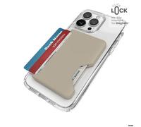 Speck Products – Porte-cartes pour iPhone 13/14/15 MagSafe ClickLock Ultrafin Beige