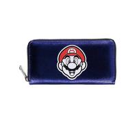 Portefeuille - Super Mario - Équipe Femme - Bleu - Synthétique - Fermoir porte-monnaie