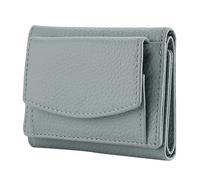 Portefeuille tendance en cuir avec lanière pour carte d'identité et fermeture à clé Motif tournesol, bleu clair, Taille unique