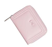 Portefeuille tendance petit et compact pour femme en cuir synthétique à deux volets, porte-cartes de crédit, pochettes simples pour femmes, a, Beauté de masse