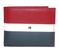 Portefeuille Tommy Hilfiger en cuir rouge, blanc et bleu