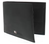 Portefeuille - Tommy Hilfiger - Johnson - Cuir gras - Noir - 3 volets flap
