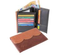 Portefeuille - Tout En UN - Marron - 7 Emplacements - Cuir - Homme