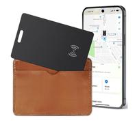 Portefeuille tracker android, 1,7 mm ultra fine tracker karte android, rechargeable sans câble, IP68 imperméable Compatible avec Google ‘’Trouver mon appareil’‘ pour remorques pour bagages, cellulaire