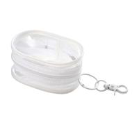 Portefeuille transparent - Sac en PVC épais | Boîtier compact pour écouteurs, monnaie et petits accessoires, idéal pour les étudiants, anniversaire, remise de diplôme, festival ES, Blanc, Voir