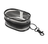 Portefeuille transparent - Sac en PVC épais | Boîtier compact pour écouteurs, monnaie et petits accessoires, idéal pour les étudiants, anniversaire, remise de diplôme, festival ES, Noir , Voir