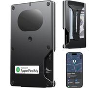Portefeuille Ultra Fin Pour Homme - Smart Wallet Avec Suivi De Localisation - Puce Airtag Intégrée - Compatible Avec Apple Find My Ios Only - Porte-Cartes Bloquant Rfid Avec Clip À Billets