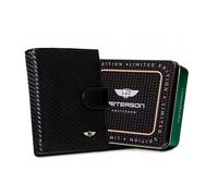 Portefeuille vertical en cuir pour homme avec fermeture à pression - Peterson