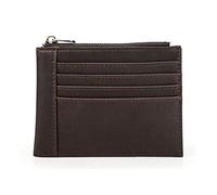 Portefeuille vintage pour hommes avec fermeture pour la tête couche carte portefeuille petit porte-monnaie pour femmes petit, marron