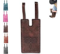 Portefeuille Western Boot avec sangle à bouton-pression - Porte-cartes de crédit en cuir fabriqué à la main pour bottes de cowboy | Design fin et compact qui s'adapte à l'intérieur des bottes | Cadeau