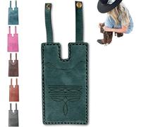 Portefeuille Western Boot avec sangle à bouton-pression - Porte-cartes de crédit en cuir fabriqué à la main pour bottes de cowboy | Design fin et compact qui s'adapte à l'intérieur des bottes | Cadeau